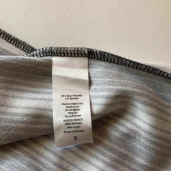 NWT LuLaRoe CASSIE Black White Stripe Print Sexy Pull On Straight Pencil Skirt S - Picture 7 of 7